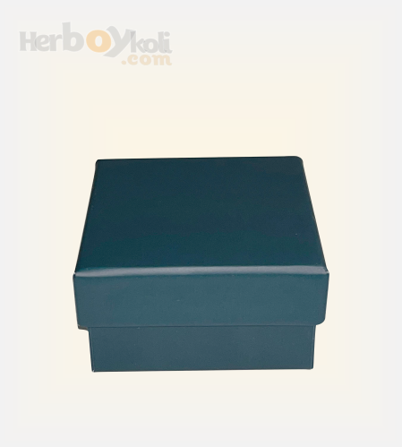 10x10x5 cm Taslamalı Kutu Kapak Yeşil